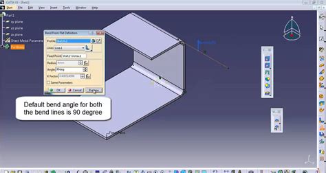 catia sheet metal drawing|CATIA bend from flat.